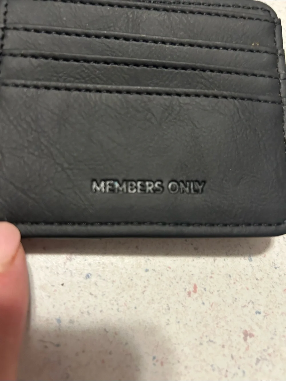 Members Only Brown and Black Bi-Fold Card Wallet
